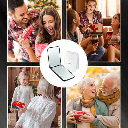 Rynx | Pocket Mirror with LED Light – 1X/3X Magnification, Compact Travel Makeup Mirror, Folding, Handheld, Portable Purse Mirror, Small Lighted Mirror for Gifts