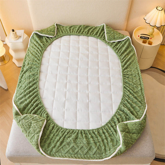 RYNX | Washable Fluffy Fitted Sheet Mattress Cover