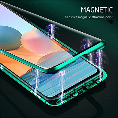 Rynx | Magnetic tempered glass double-sided phone case for Samsung