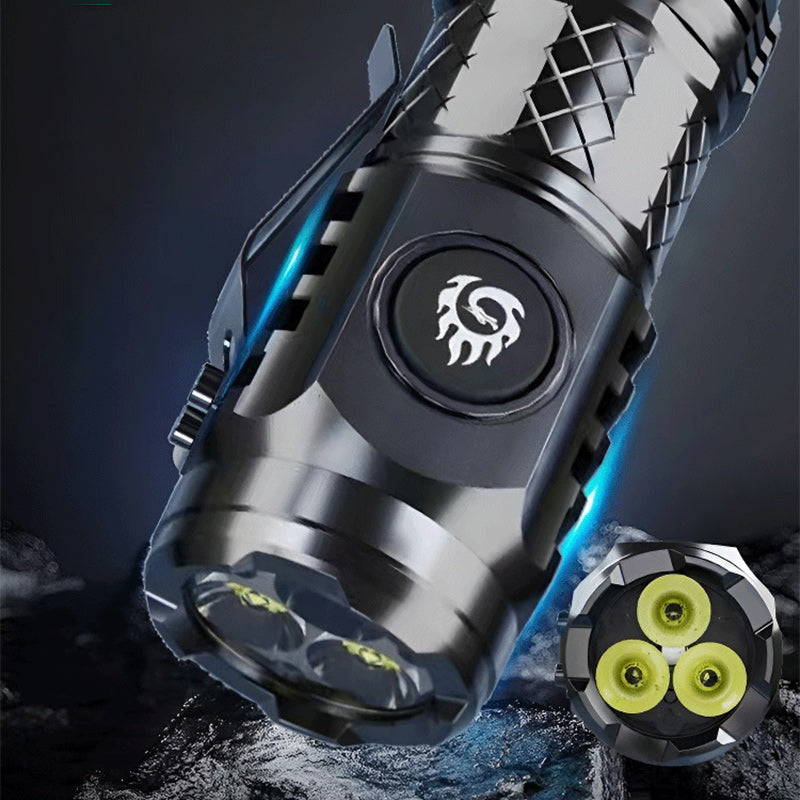 Rynx | Mini flashlight with three-eyed monster