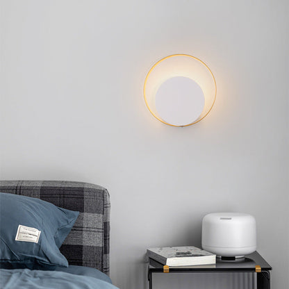 Rynx | Modern Minimalist Iron Circle Ring 1-Light Wall Sconces Lamp For Bedroom