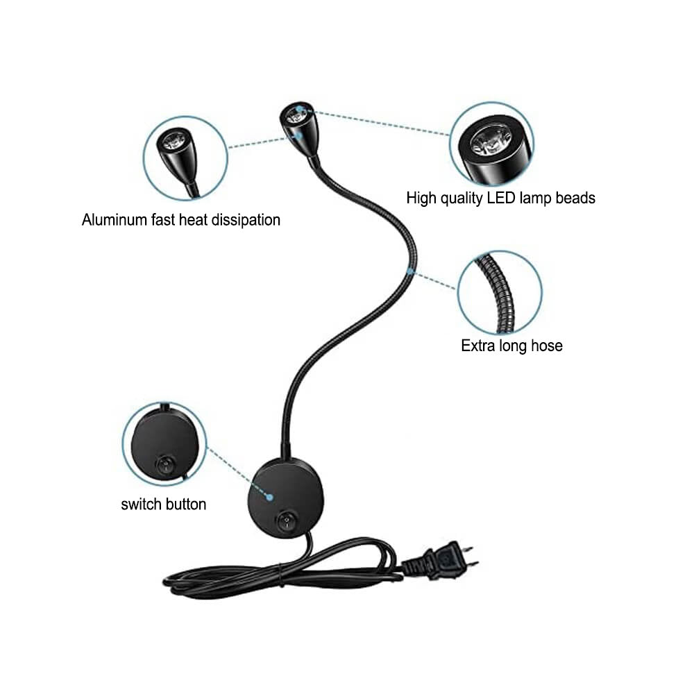 Rynx | Flexora Modern LED Reading Lamp | Rotatable Wall Spotlight | Flexible Arm | Perfect for Bedrooms & Offices
