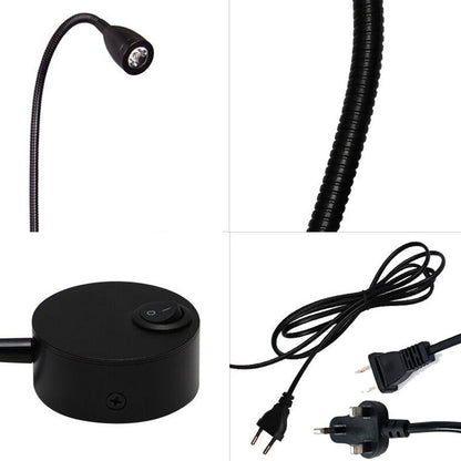 Rynx | Flexora Modern LED Reading Lamp | Rotatable Wall Spotlight | Flexible Arm | Perfect for Bedrooms & Offices