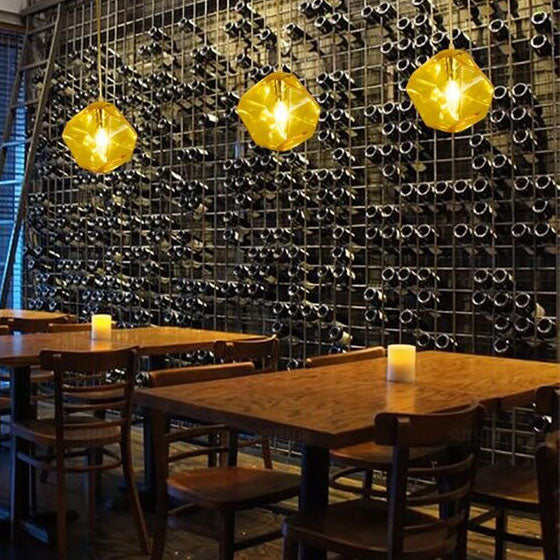 Rynx | Glasvara Pendant Light | Modern Glass Design | Irregular Shape | Living Room Light