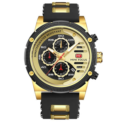 Rynx | Men's Multifunctional Waterproof Quartz Watch Luminous Sports Watch