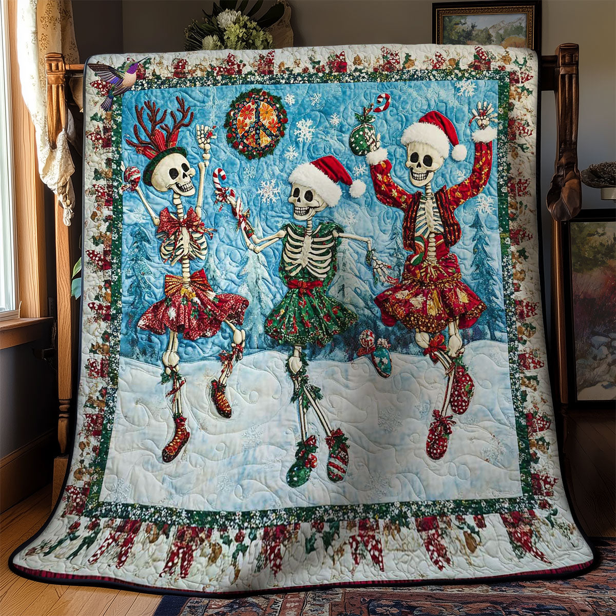 Rynx | Holiday Joy Skeleton Blanket