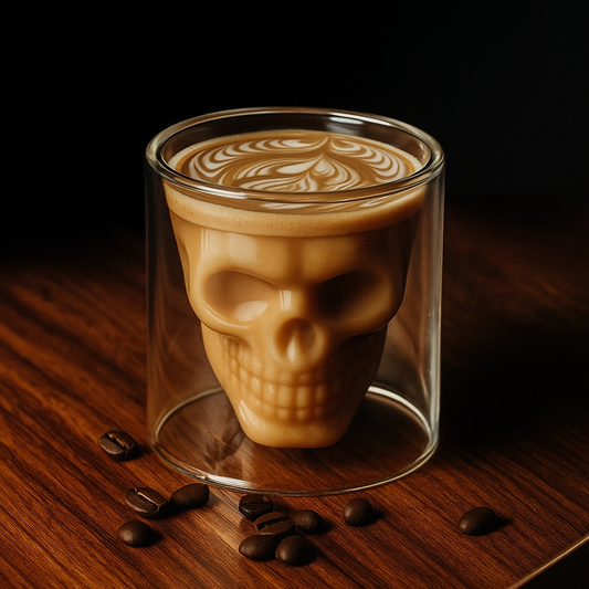 Rynx | 3D Skull Head Double Drinking Glass
