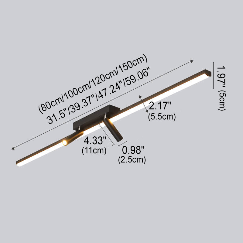 Rynx | Linevo Minimalist LED Ceiling Light | Long Strip Design | Spotlight Lighting | Energy Efficient & Modern