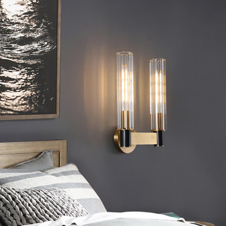 Rynx | Gloriana Crystal Wall Sconce | Modern Brass | 1/2 Lights | Elegant Lighting