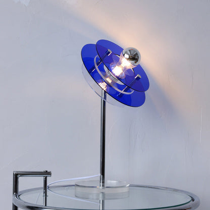 Rynx | AstroVibe Modern Acrylic Table Lamp | Space-Saucer Design | Unique | Mood Light | Home Decor