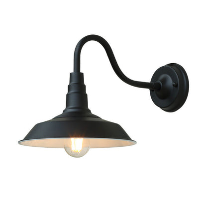 Rynx | Noctura Classic Wall Lamp | Vintage Design | Iron Frame with Round Glass Shade | 1-Light Dining Room Lighting
