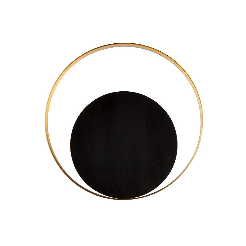 Rynx | Modern Minimalist Iron Circle Ring 1-Light Wall Sconces Lamp For Bedroom