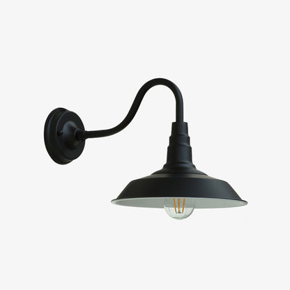 Rynx | Noctura Classic Wall Lamp | Vintage Design | Iron Frame with Round Glass Shade | 1-Light Dining Room Lighting