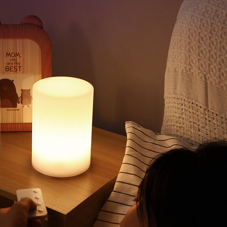 Rynx | GeoGlow Creative Geometric LED Table Lamp | Battery Powered & Remote Control | Night Light & Decoration