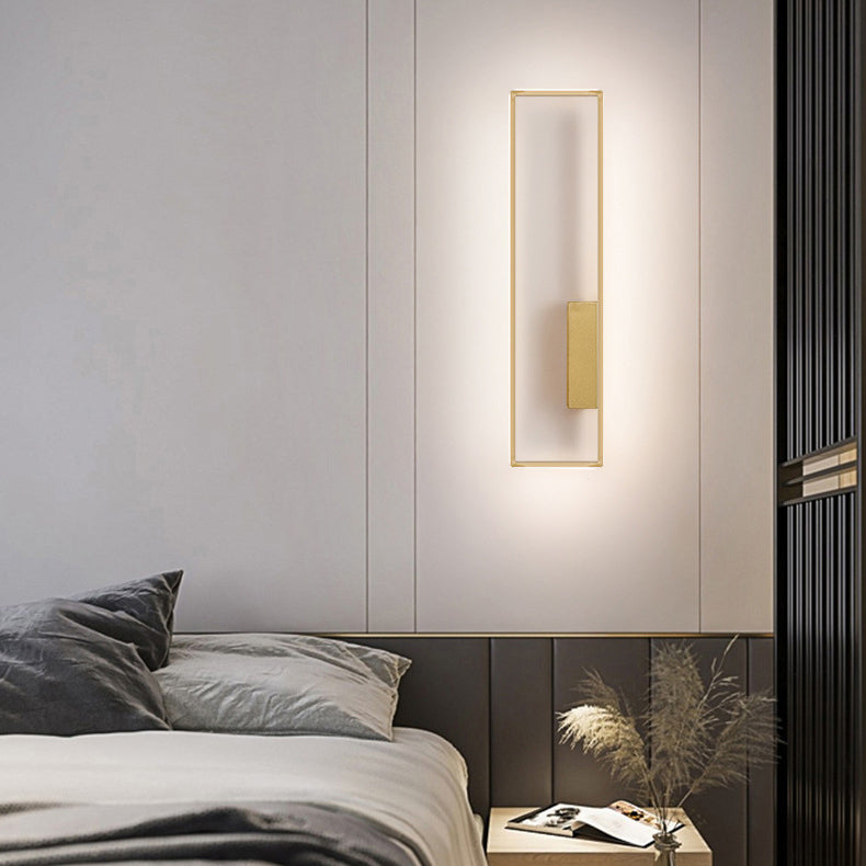 Rynx | Lineva LED Wall Light | Minimalist Rectangle Design | Silicone & Iron | Living Room Lighting