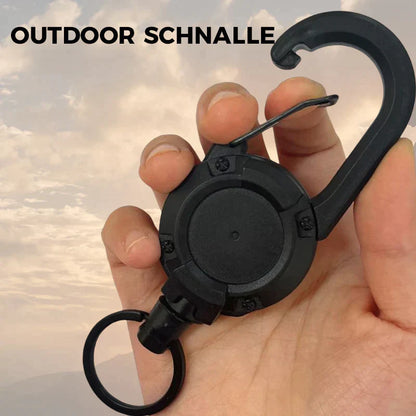 Rynx | Automatically retractable keychain made of wire rope for outdoor use