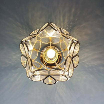 Rynx | Glass flower ceiling light - FloraGlow