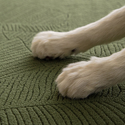 RYNX | Leaf Jacquard Waterproof Anti-Scratch Stretch Full Wrap Couch Cover