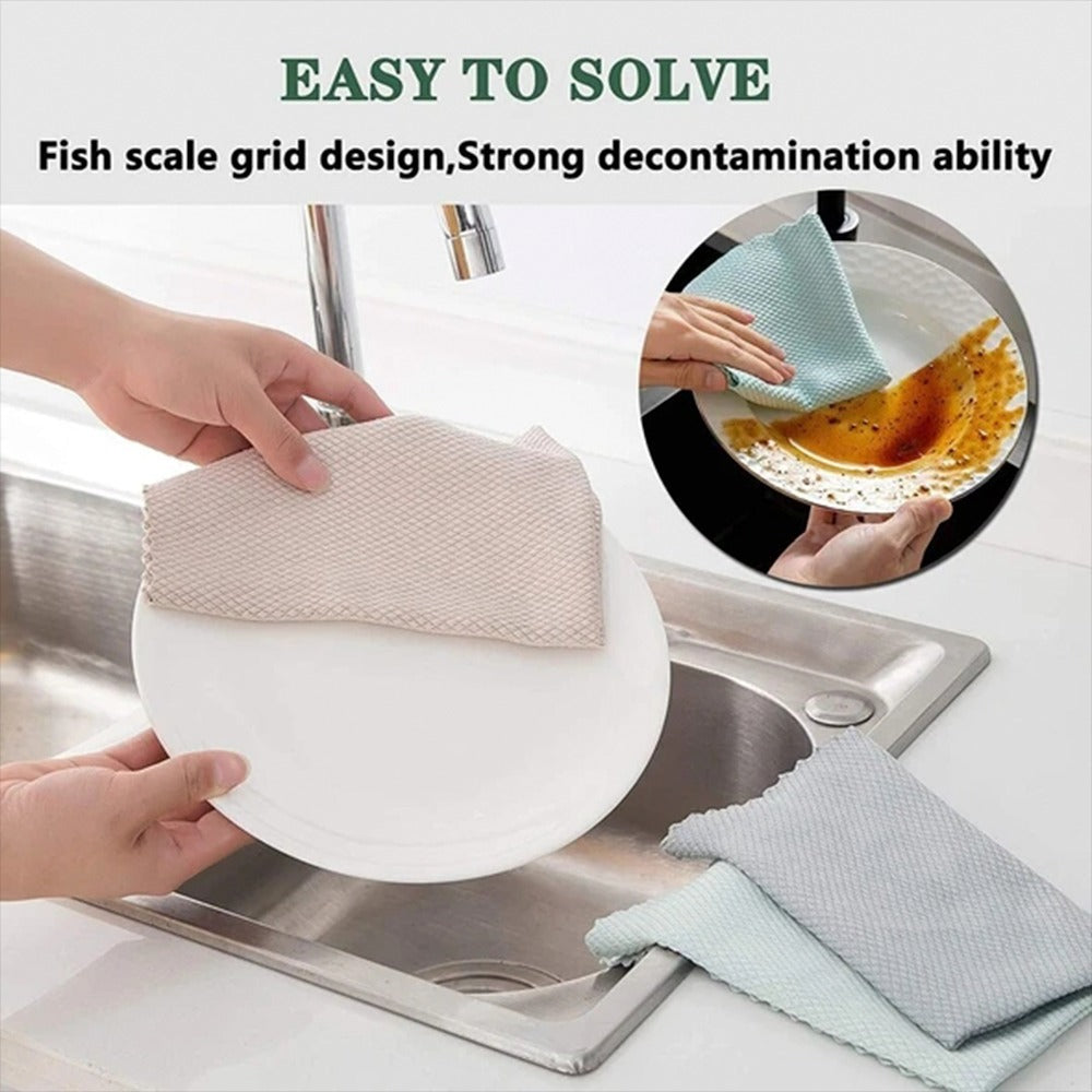 Rynx | Fish scale microfiber polishing cleaning cloth