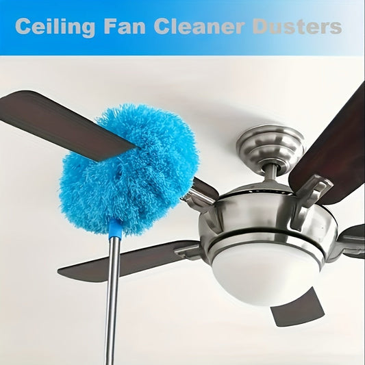 Rynx | Extendable Ceiling Fan Cleaner Duster - Removable and Washable Microfiber Brush, Reaches High Ceilings - Dust Removal for Fans, Furniture, Cars & More - Ideal for Bedroom, Living Room, and Wall Cleaning