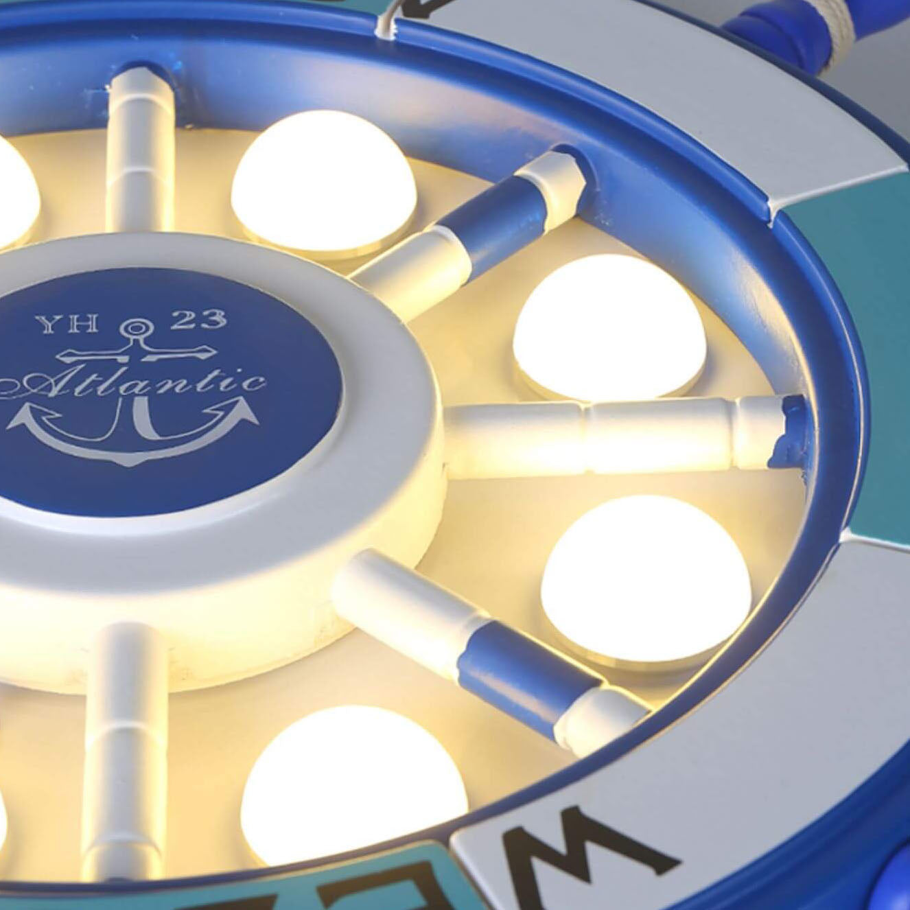 Rynx | NautiGlow Children's Room LED Ceiling Lamp | Sailboat Design | Cartoon Style | Ambient Lighting