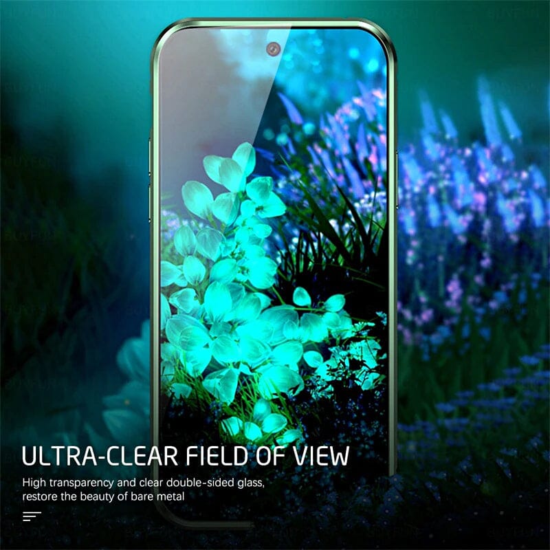 Rynx | Magnetic tempered glass double-sided phone case for Samsung