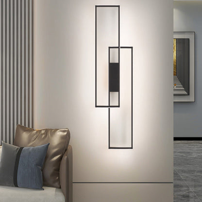 Rynx | Lineva LED Wall Light | Minimalist Rectangle Design | Silicone & Iron | Living Room Lighting