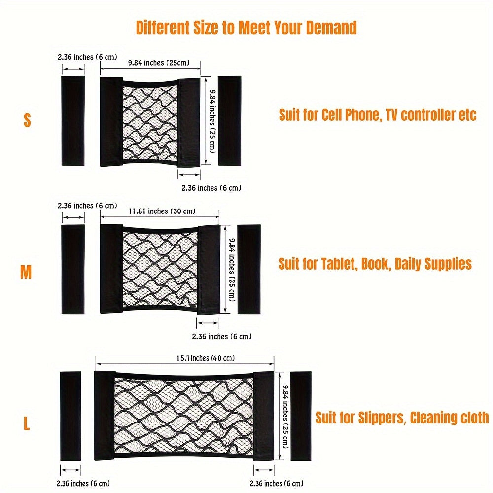 Rynx | Easy-Install Elastic RV Storage Mesh Net - No-Drill Cargo Organizer with Stripe Design for Campers, Trailers and Caravans
