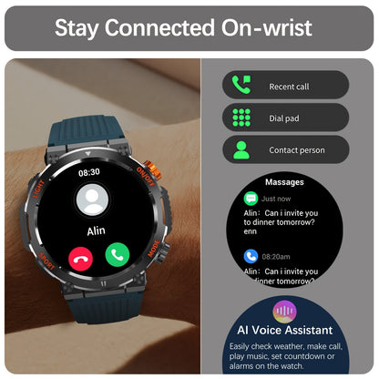Rynx | Jacket - Waterproof Smartwatch with LED Flashlight and Sleep Monitor