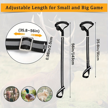 Rynx | Heavy-Duty Deer Drag Rope - Non-Slip Adjustable PA Nylon Strap for Easy Animal Handling, Durable Binding Rope for Hunters