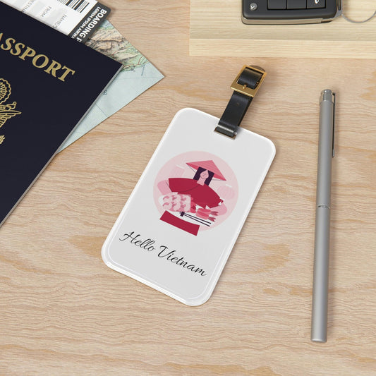 Rynx | Personalized Elegant Acrylic Luggage Tag Collection: Travel with Flair