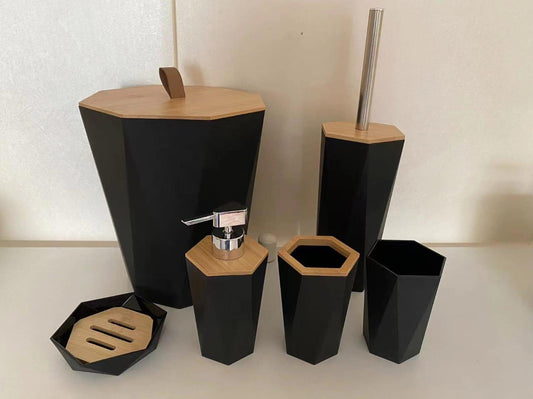 Rynx | Luxury Bathroom Set Octagonal 6-piece Set