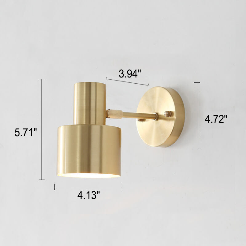 Rynx | Modern minimalist gold metal wall lamp