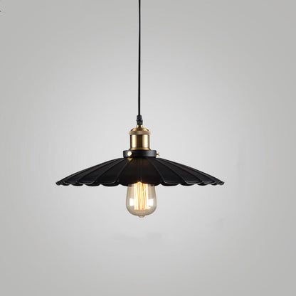 Rynx | Ironique Vintage Industrial Pendant Light | Iron Lampshade | 1-Light Design | Retro Lighting for Living Spaces