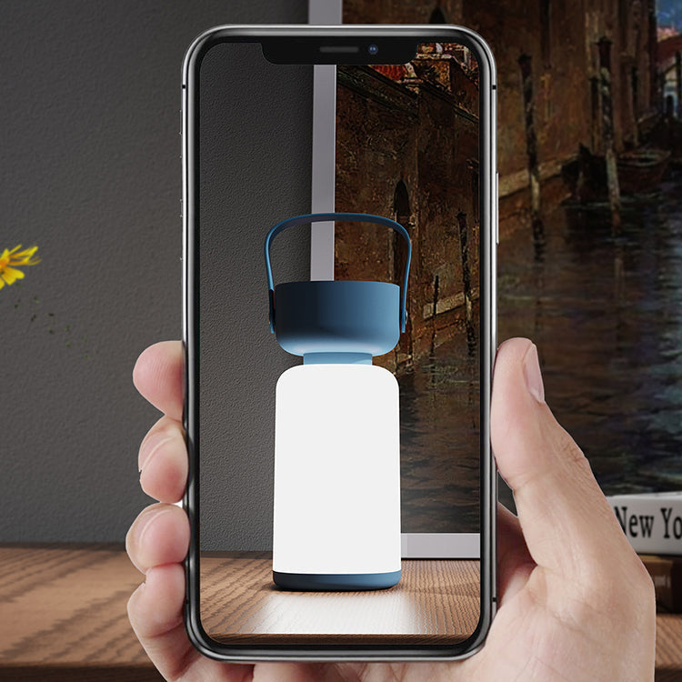 Rynx | Modern simplicity waterproof portable plastic ABS cylinder LED table lamp outdoor light for outdoor patio