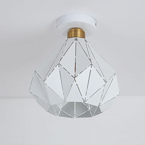 Rynx | CrystalDome Semi-Flush LED Ceiling Light | Modern Design | Diamond Look | Energy Saving | Color Variety