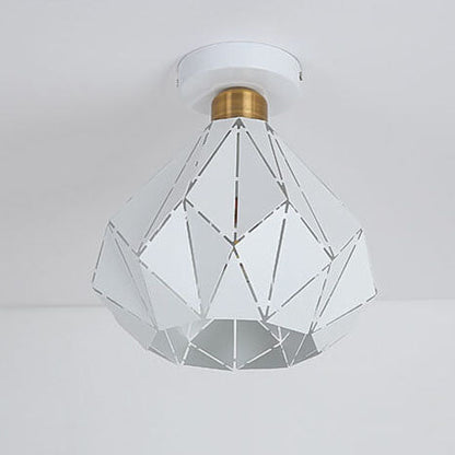 Rynx | CrystalDome Semi-Flush LED Ceiling Light | Modern Design | Diamond Look | Energy Saving | Color Variety