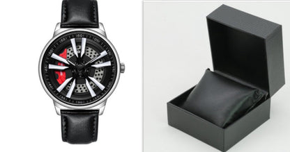 Rynx | Men's Creative Cool Dial Rotating Wheel Quartz Watch