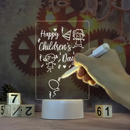 Rynx | LumiBoard - Modern LED Message Board Table Lamp with Pen