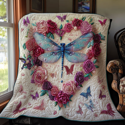 Rynx | Heart Flower Dragonfly Quilt
