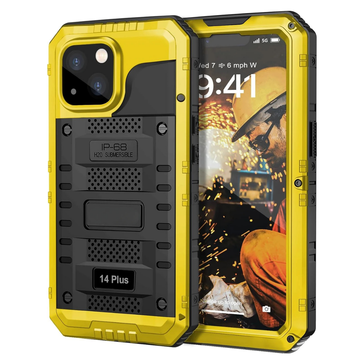 RYNX | Waterproof Rugged Metal Armor Case Shockproof Cover Screen Protector For Iphone 15 14 13 12 11 Pro Max Xs Xr Plus Se