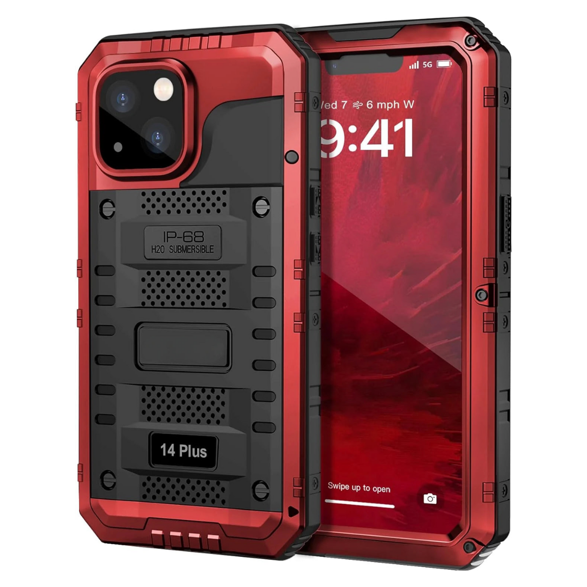 RYNX | Waterproof Rugged Metal Armor Case Shockproof Cover Screen Protector For Iphone 15 14 13 12 11 Pro Max Xs Xr Plus Se