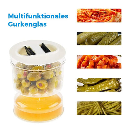 Rynx | Pickle and Olive Jar with Strainer