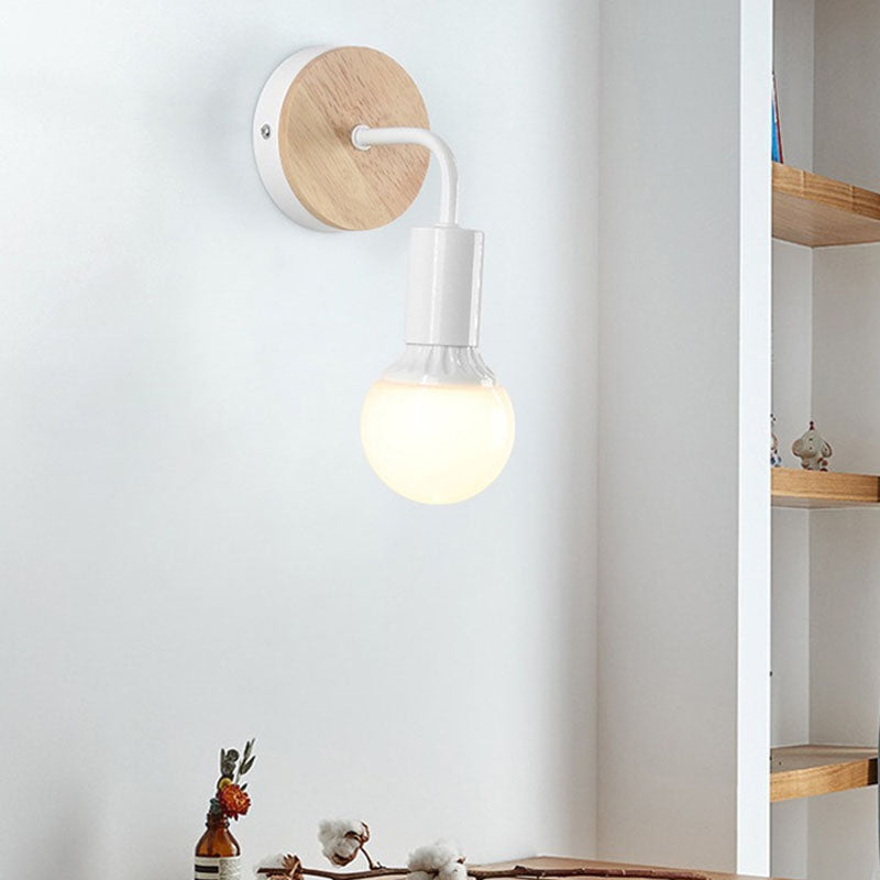 Rynx | ArcoLune Wall Light | Modern Curved Wood Design | Lighting for Bedroom | Stylish & Functional