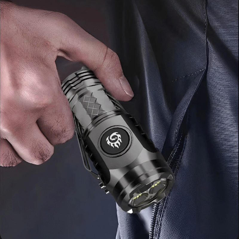 Rynx | Mini flashlight with three-eyed monster