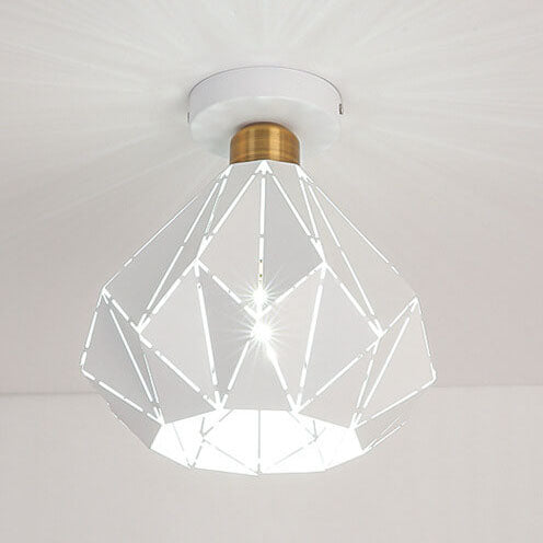 Rynx | CrystalDome Semi-Flush LED Ceiling Light | Modern Design | Diamond Look | Energy Saving | Color Variety