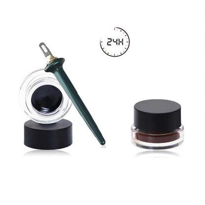 Rynx | Eyeliner Pen That Doesn't Smudge (With Eyeliner Cream) pen + brown eyeliner