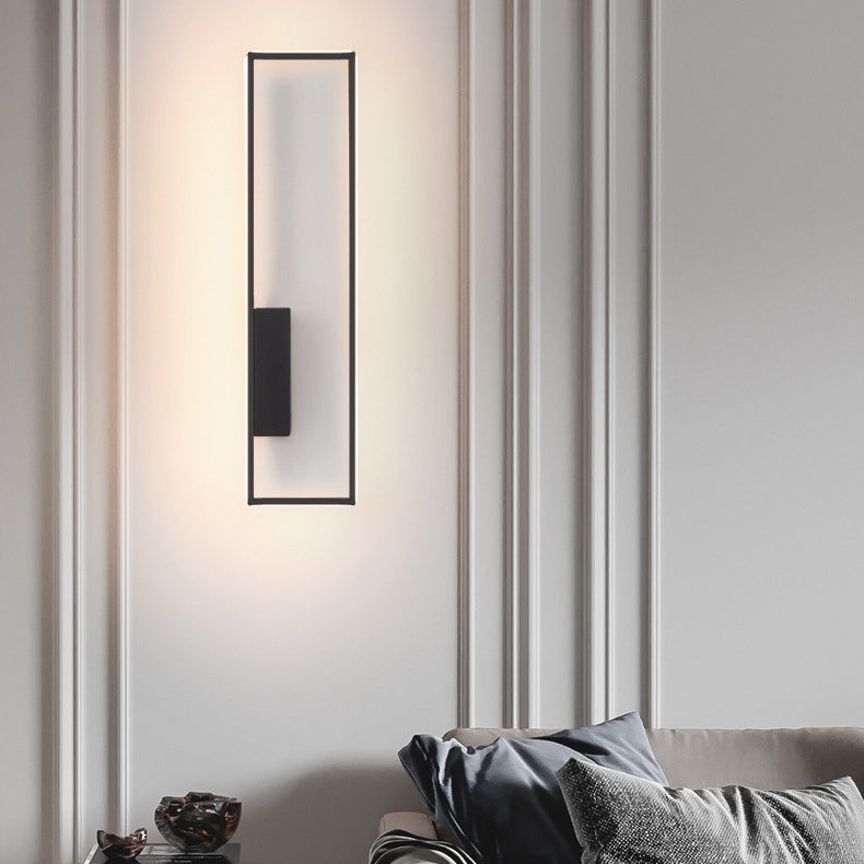Rynx | Lineva LED Wall Light | Minimalist Rectangle Design | Silicone & Iron | Living Room Lighting