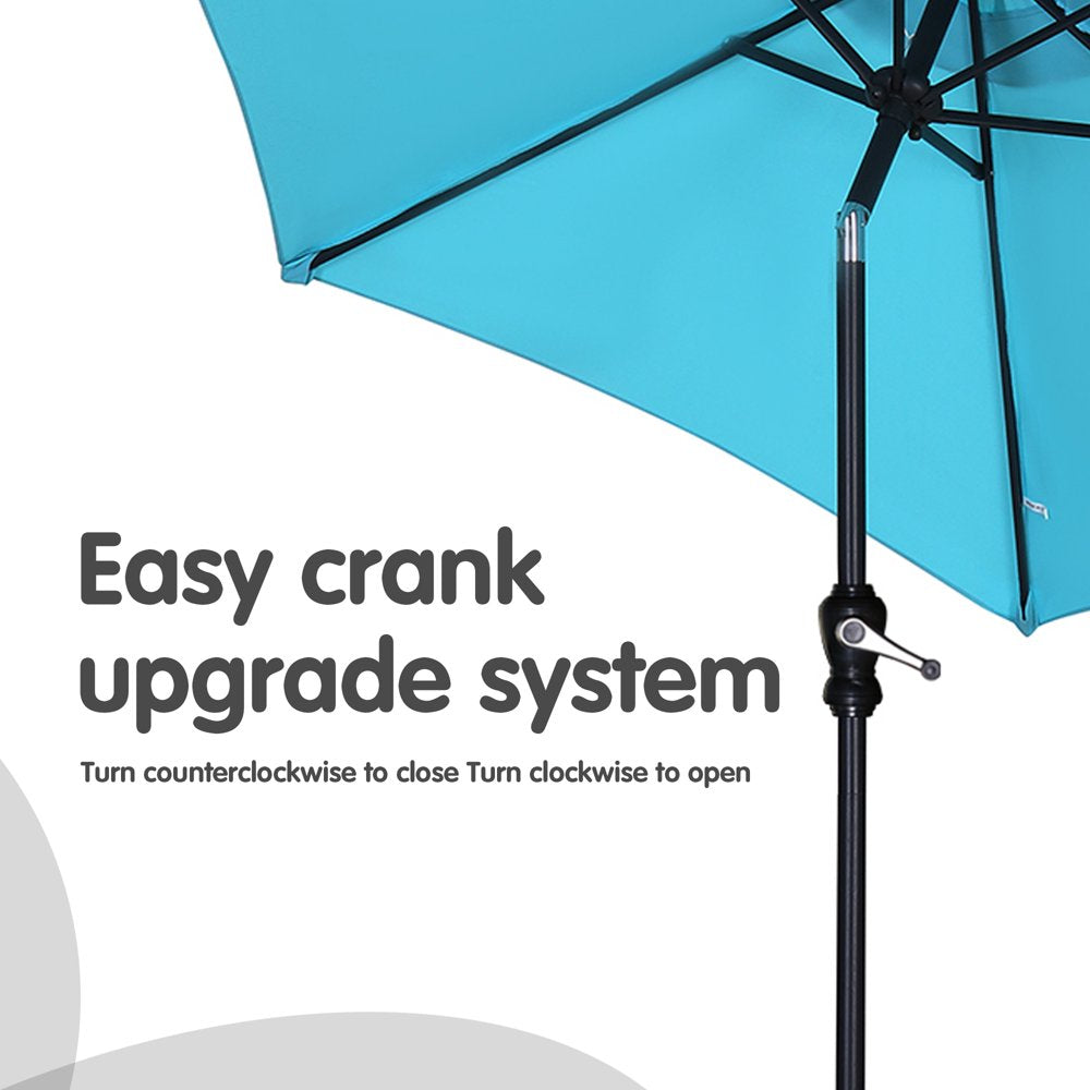 Rynx | 7.5FT Patio Umbrella with Push Button Tilt and Crank