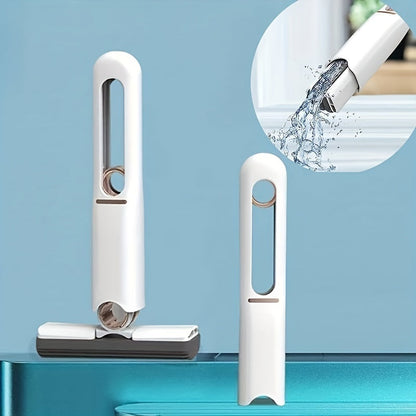 Rynx | New Portable Self-NSqueeze Mini Mop, Lazy Handwash-Free Strong Absorbing Mop Multifunctional Portable Squeeze Cleaning Mop Desk Window Glass Cleaner Kitchen Car Sponge Cleaning Mop Home Cleaning Tools